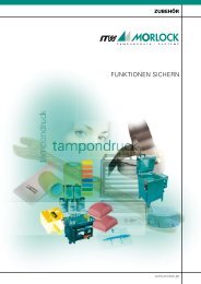 Ink catalogue - ITW MORLOCK GmbH