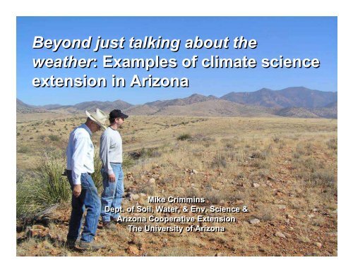 Beyond just talking about the weather: Examples of climate science ...