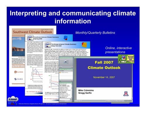 Beyond just talking about the weather: Examples of climate science ...
