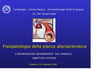 Fisiopatologia della placca aterosclerotica - Sardegna Salute