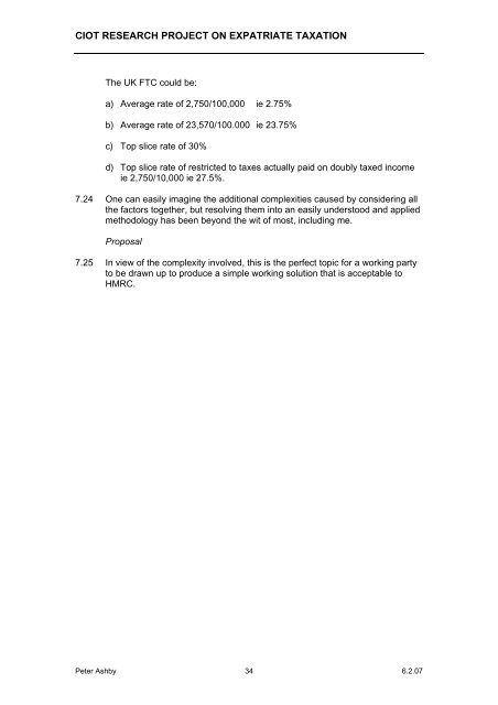 Expatriate taxation - CIOT - The Chartered Institute of Taxation