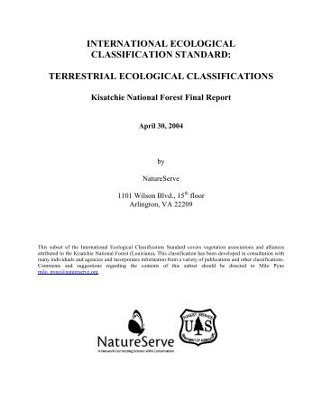 Kisatchie National Forest Final Report - NatureServe