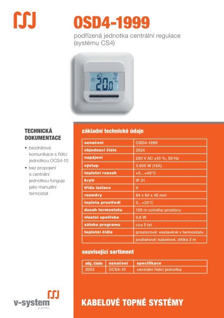 OSD4-1999 - V-System elektro