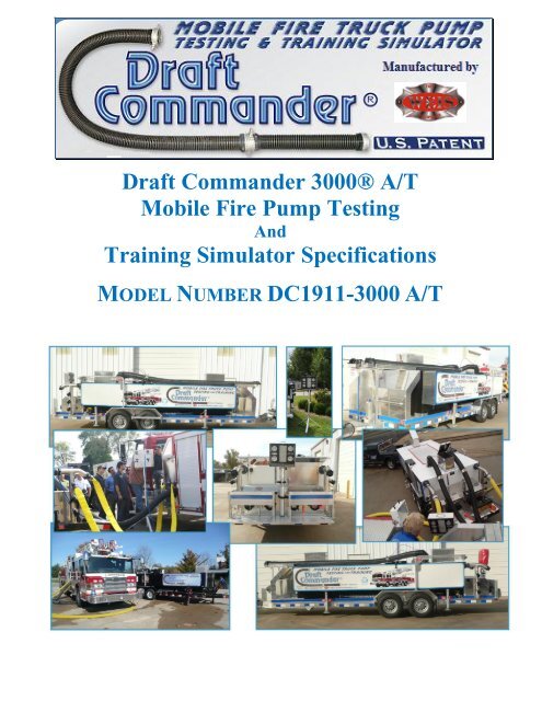 Draft Commander 3000® A/T Mobile Fire Pump - Weis Fire & Safety ...