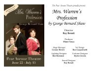 Mrs. Warren's Profession - The Pear Avenue Theatre