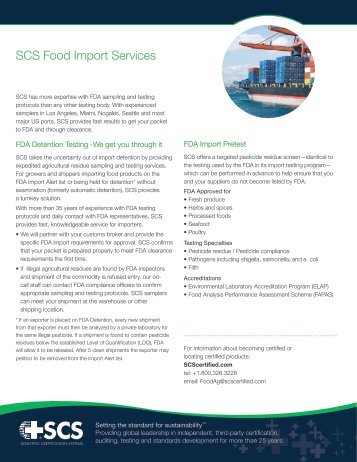 Import Export Services - SCS Global Services