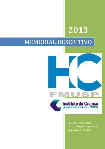 Anexo I - Memorial Descritivo - FFM