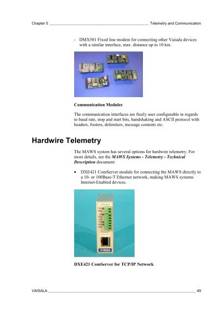 MAWS HydroMetÃ¢Â„Â¢ Systems for Meteorological and Hydrological ...