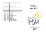 Kontakteheft MÃ¤rz 2013 - Montessori Coesfeld