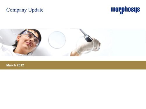 Company Update - MorphoSys