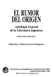 Javier Sologuren: El rumor del origen. AntologÃ­a de la literatura ...