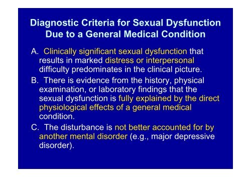 Psychosexual disorders