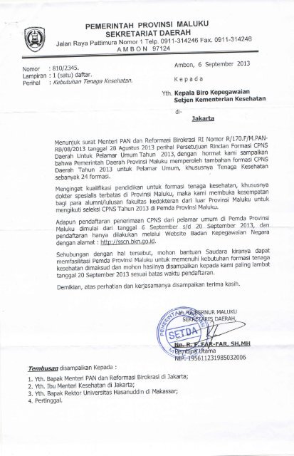 Penerimaan Cpns Tenaga Kesehatan Di Ropeg Kemenkes