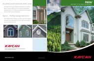 Prova Siding brochure - Kaycan