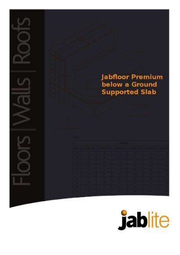 Premium Below Ground Supported Slab - Jablite