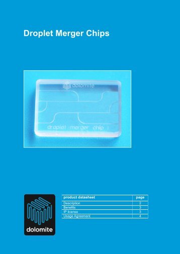 datasheet - Dolomite Microfluidics