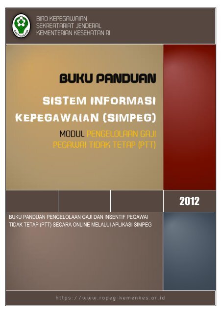 Sistem Informasi Kepegawaian Simpeg Ropeg Kemenkes