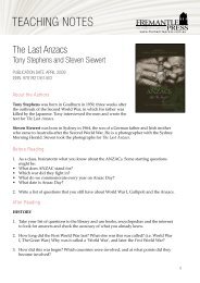 THE LAST ANZACS TEACHING NOTES WEB.pdf - Fremantle Press