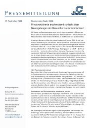 Pressemitteilung als PDF - Continentale