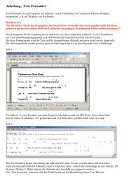 Text Formatter Anleitung