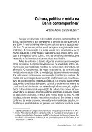 Cultura, polÃ­tica e mÃ­dia na Bahia contemporÃ¢nea - Cebela