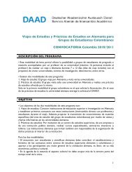 DAAD Viajes y PrÃ¡cticas de Estudios Convocatoria 2010-2011