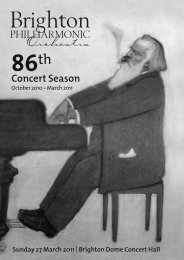 Download Concert Programme - Brighton Philharmonic Orchestra