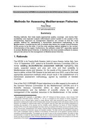 Methods for Assessing Mediterranean Fisheries - Fao - Copemed