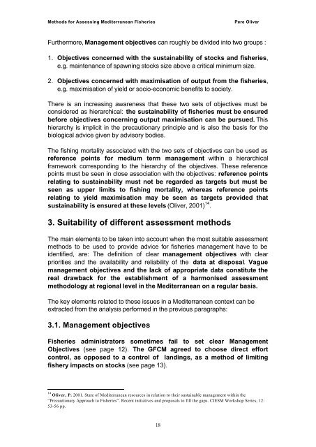Methods for Assessing Mediterranean Fisheries - Fao - Copemed