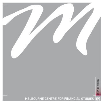 ANNUAL REVIEW - Australian Centre For Financial Studies