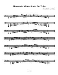 12 Minor Scales Treble Clef Phsmb