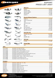 EXPORT PRICE LIST 2007 - motonews