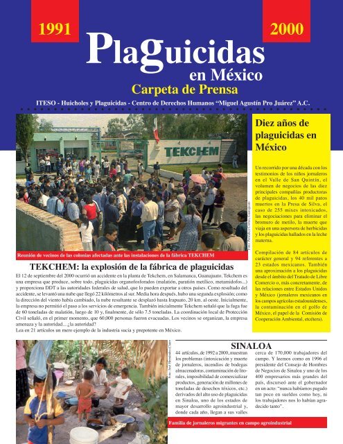 Carpeta de Prensa - Huicholes y Plaguicidas