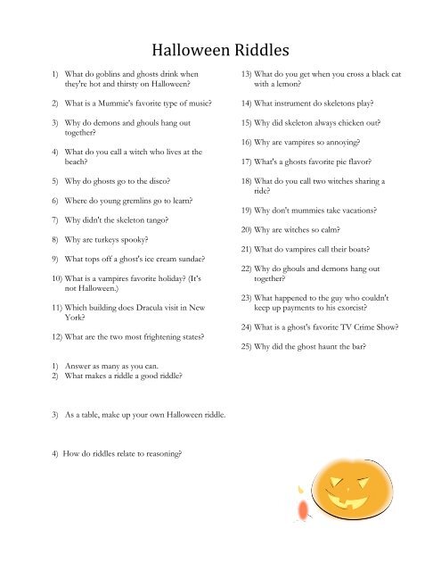 Halloween Riddles - Gvsu