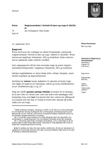 Overblik (pdf 203 KB) - Aarhus.dk