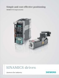 SINAMICS drives - Siemens