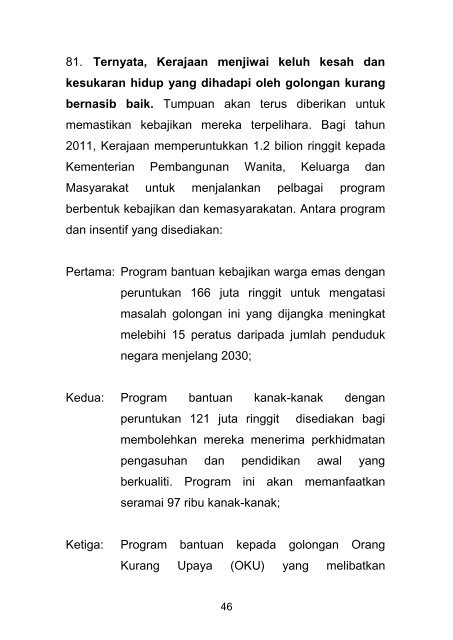 Muat Turun Ucapan Bajet 2011