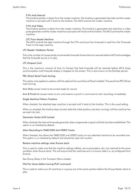 MMC User Manual - AMS Neve