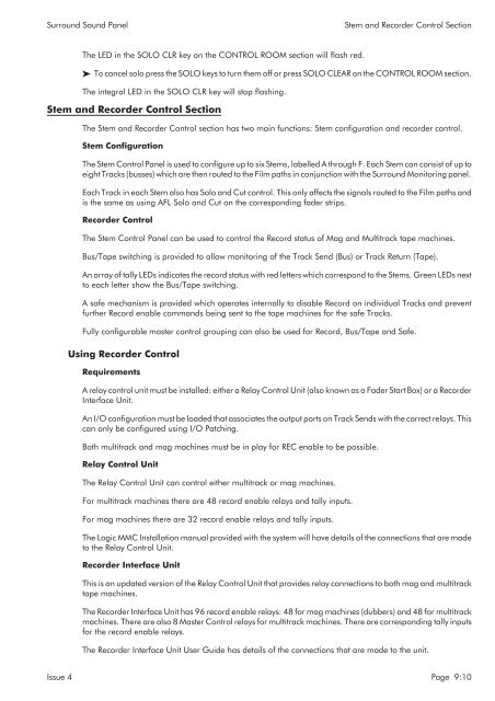 MMC User Manual - AMS Neve