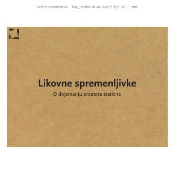 6 Likovne spremenljivke