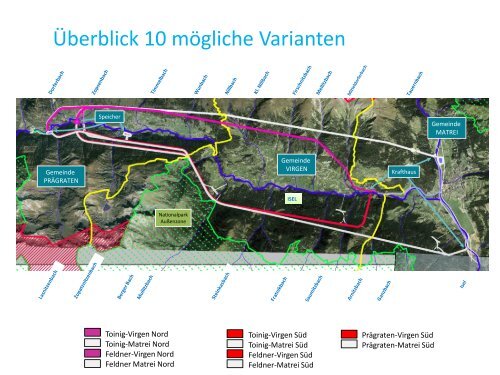 Variantenstudie - Virgentaler Weg