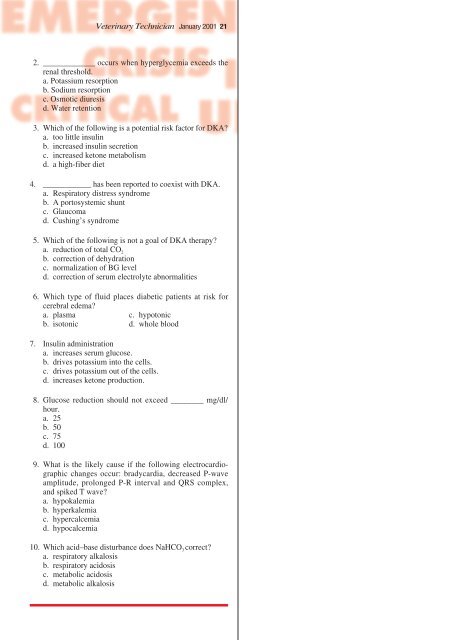 Diabetic Ketoacidosis - Hungarovet