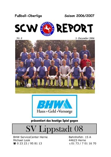 SV Lippstadt 08 - SC Westfalia 04 Herne eV