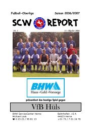 VfB HÃ¼ls - SC Westfalia 04 Herne eV