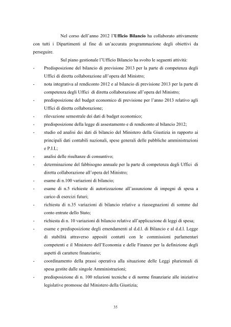 Relazione per l'anno 2012. - ufficiale giudiziario associazione ...