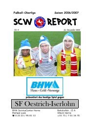 SF Oestrich-Iserlohn - SC Westfalia 04 Herne eV