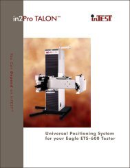 in2Pro Talon Manipulator Brochure - InTest Corporation