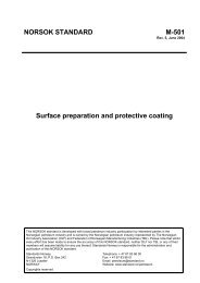 NORSOK STANDARD M-501 Surface preparation and ... - Xervon