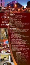 4 ETOILES FICHE D`HOTEL - The George Boutique Hotel