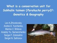Genetic diversity of Parahucho perryi in Sakhalin and Iturup Islands ...